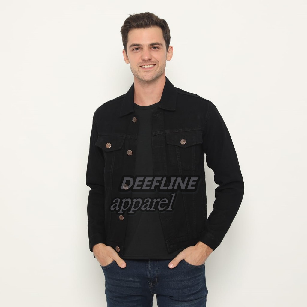 DEEFLINE - JAKET JEANS PRIA  - JAKET DENIM PRIA TERBARU - 3 VARIAN WARNA