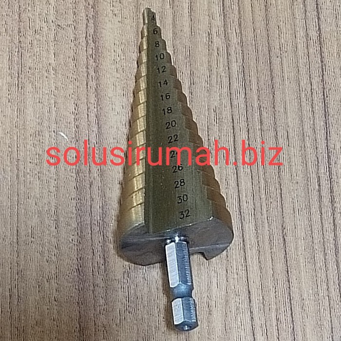 Mata bor Pagoda 4 22 24 26 28 30 32 mm 1pcs Multistep Drill Titanium