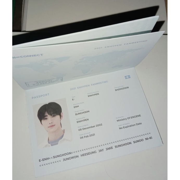 READY INA Sunghoon passport enhypen dvd en-connect rpc