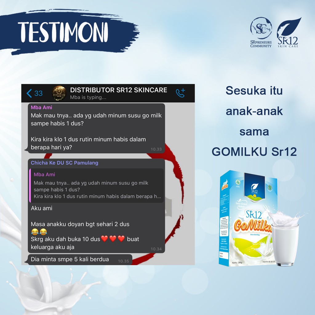 BEST SELLER GOMILKU SR12 SUSU KAMBING | GO MILKU SUSU ETAWA KUALITAS PREMIUM | GOAT MILK BUBUK TANPA GULA BPOM 200 &amp; 600 GRAM