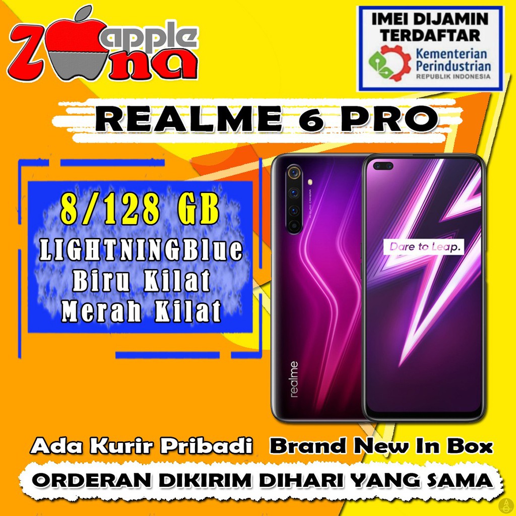 Realme 6 Pro 8GB/128GB 128 GB 8 GB Garansi Resmi 1 Tahun
