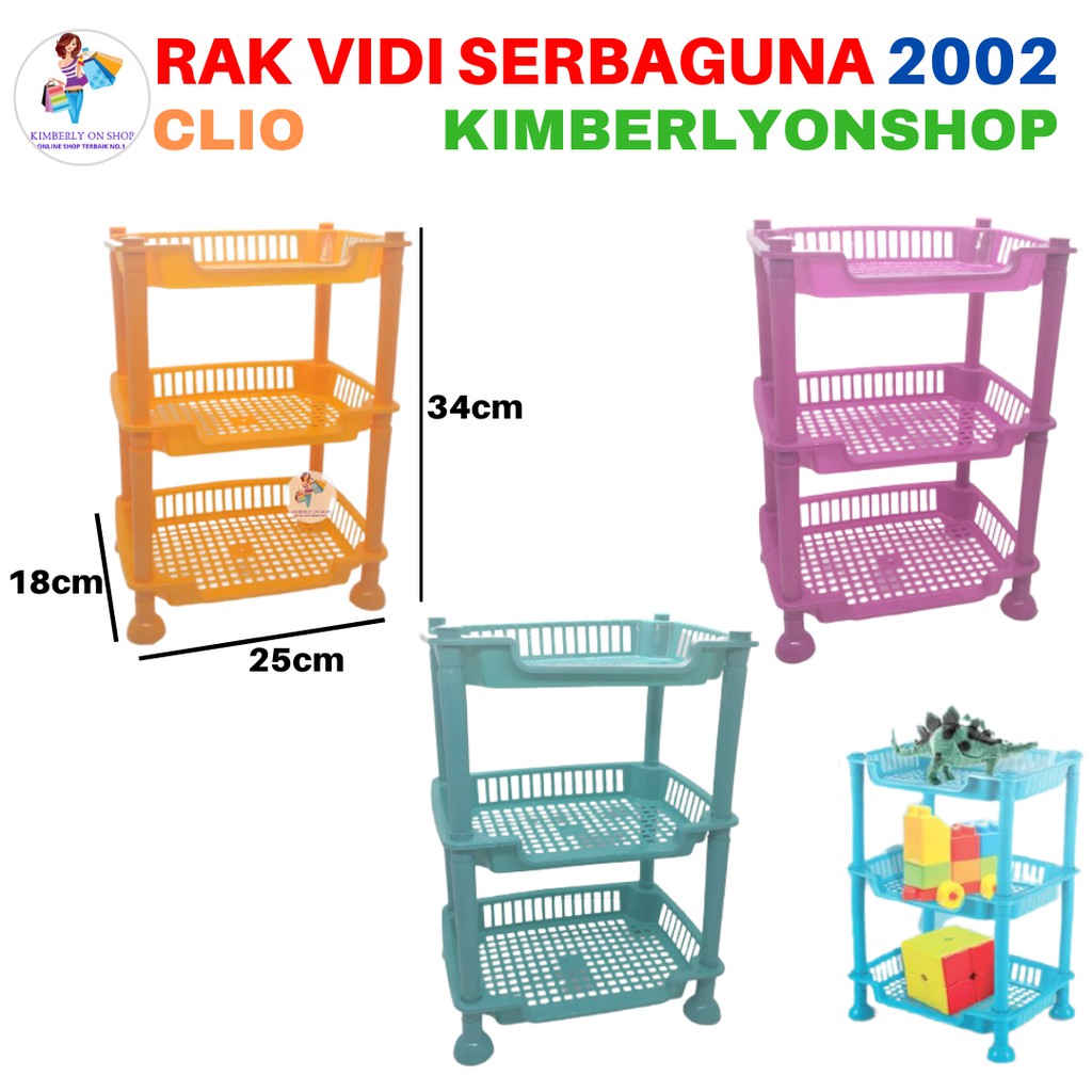 Kimberlyonshop Rak serbaguna 3 susun Vidi 2002 Clio Rak Bumbu Dapur