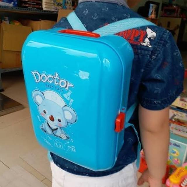 Mainan Doctor Set Back Pack - Tas Koper Medical Dokter Anak Edukatif