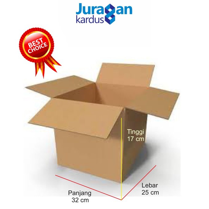

Kardus Polos 32x25x17 cm