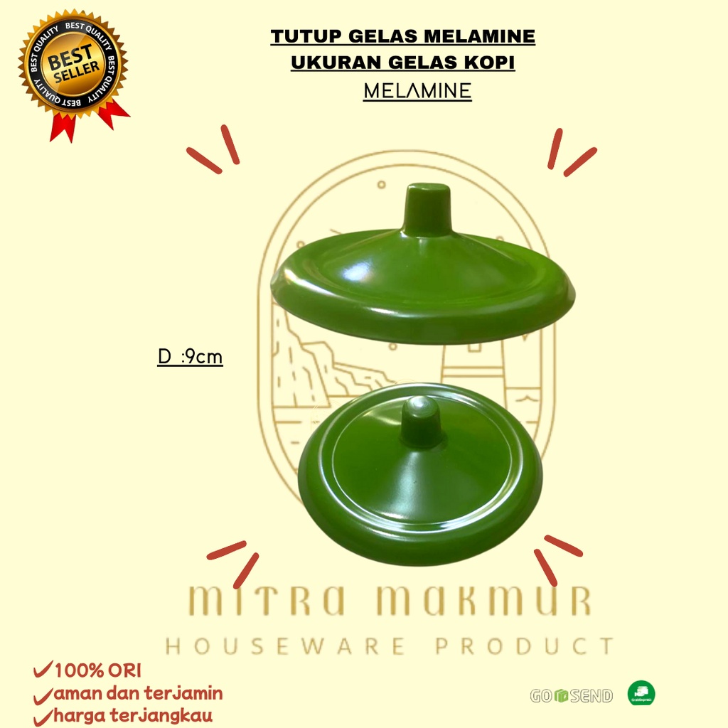 NEW!! TUTUP GELAS MELAMINE / TUTUP GELAS KOPI / TEA CAP @ 1PCS