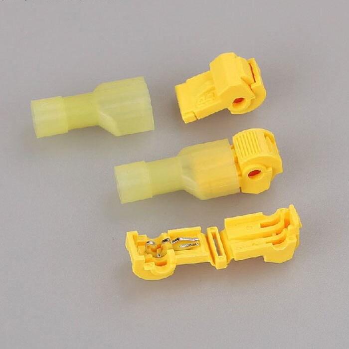 Kabel Jumper Wire Konektor  T Kuning 4-6mm2 Terminal Scotch Lock Connector Quick Splice Crimp