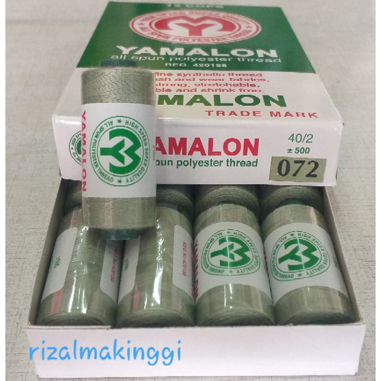 benang jahit yamalon hijau muda (072)500yards