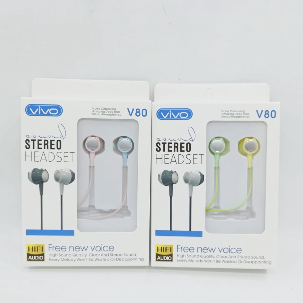 Headset VIVO SK-V70/V80  Stereo Earphone Handsfree Super Bass