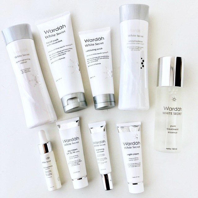 Paket Wardah Crystal Secret Whitening Series Complete Skincare (Wardah White Secret Series) Lengkap 2pcs/3pcs/5pcs/7pcs-3