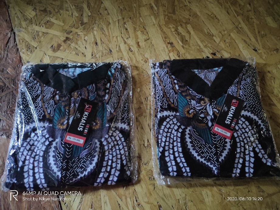 Batik Gamis Manggar Mas Pakaian Perempuan Baju Seragam Alkhalis