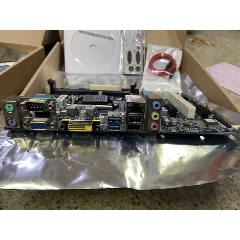 Mainboard H81 Merk Korea Garansi 1 Tahun full Set
