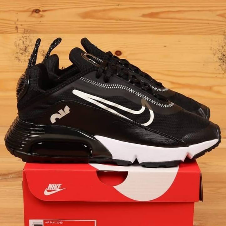 Sepatu Sneakers Nike Air Max 2090 Black White Premium Original