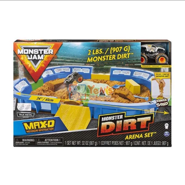 MONSTER JAM Monster Dirt Set Arena Max-D Kinetic Sand