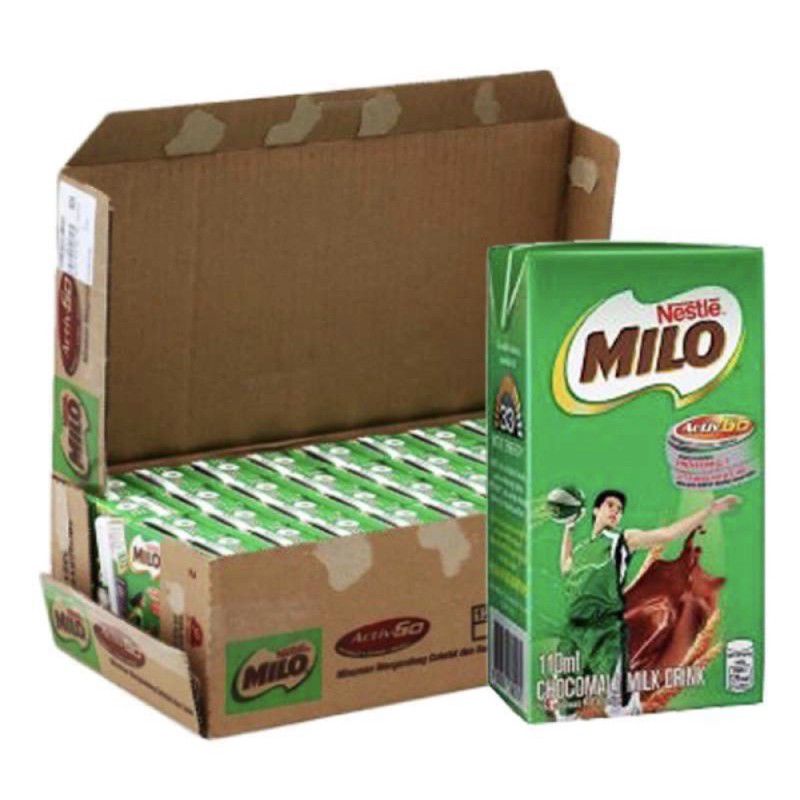 

SUSU MILO PER DUS NETTO 110 ML X 36 PCS HARGA PER KARTON SUSU KOTAK SUSU ANAK