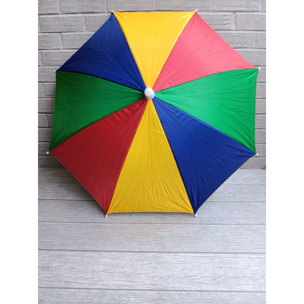 Payung Topi Kepala/Topi Payung/Payung Kepala Diameter 60cm