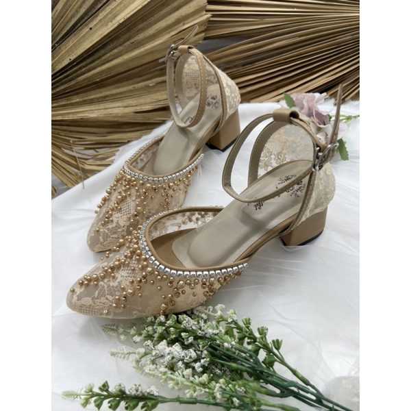 RAFAIzoUTfit -Rachel nude tali sepatu wedding wanita sepatu wanita 5cm tahu