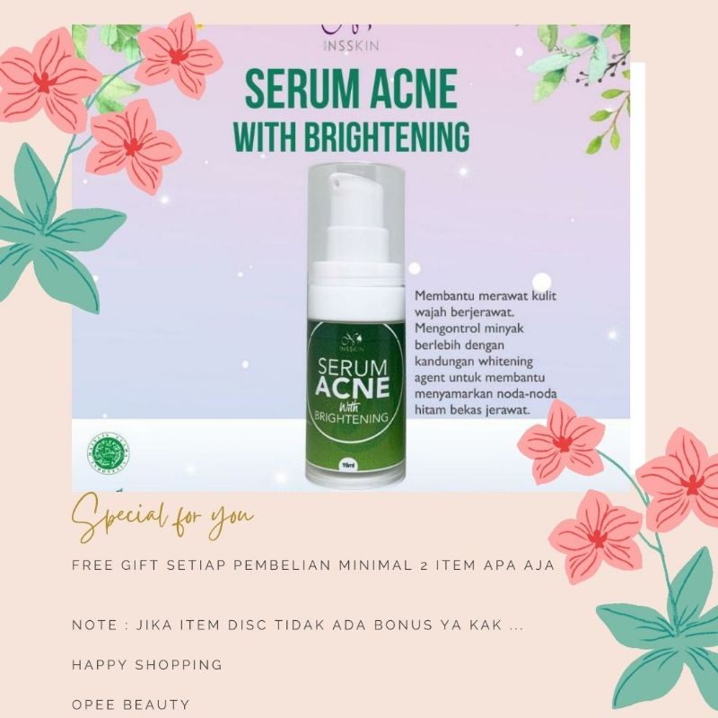 ( BISA COD ) ORIGINAL BPOM SERUM ACNE BRIGHTENING NEW NSSKIN PEMBASMI JERWAT
