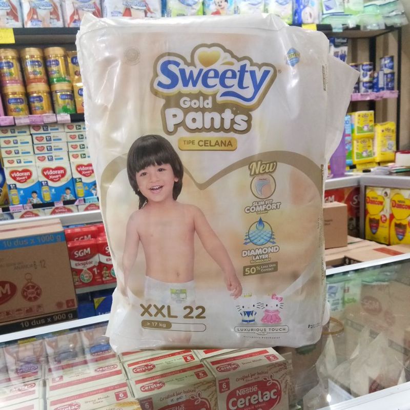 SWEETY GOLD PANTS S36,M34,L28,XL26,XXL22