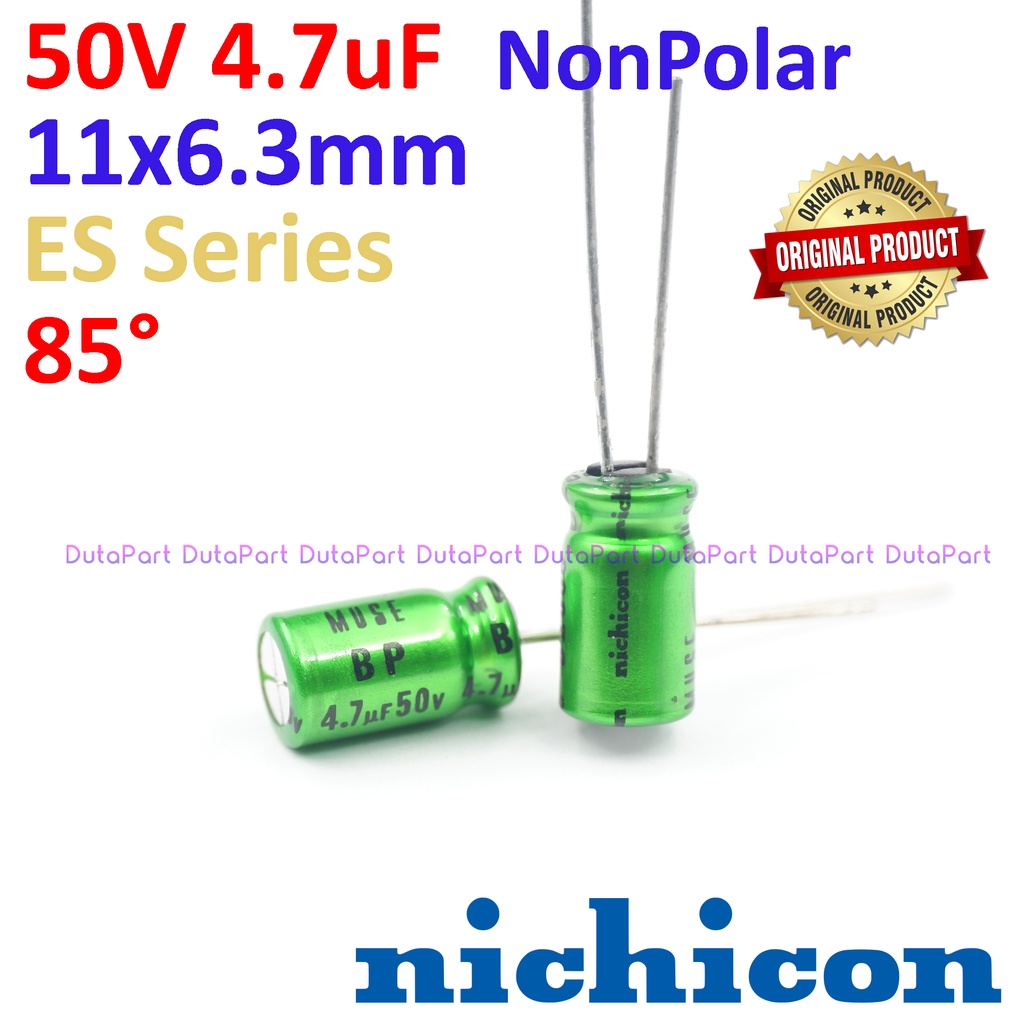 50V 4.7uF BP NonPolar ORIGINAL NICHICON MUSE Kapasitor Capasitor Elko