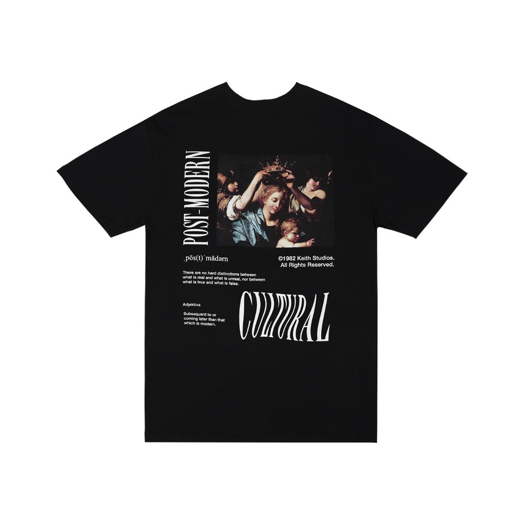 POST MODERN TS - KAOS DISTRO ORIGINAL KEITH STUDIO PRIA/WANITA BLACK