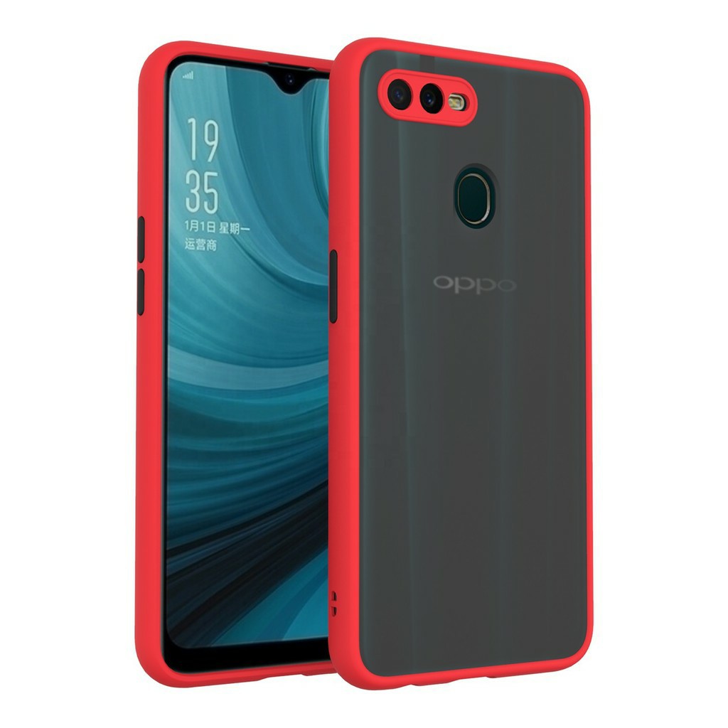 Oppo A7 Case Softcase Transculent Matte Case Casing Oppo A7