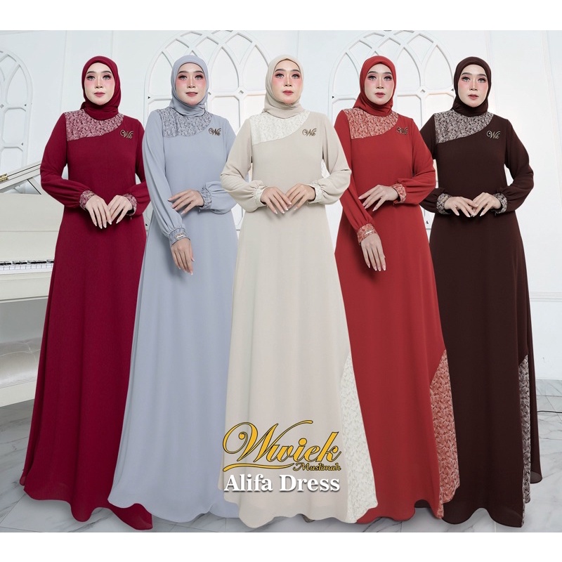 Alifa Dress Original By Wwiek Muslimah