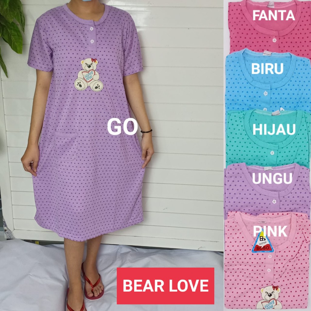 gof DS 1 DASTER BOBO STANDART Pakaian Wanita Casual Santai Motif Busui Baju Tidur