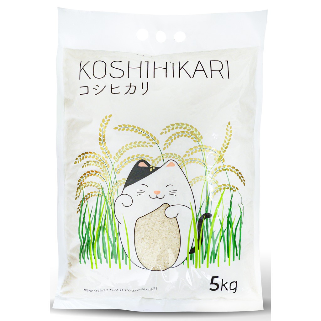 Beras Jepang Koshihikari 5kg - Beras Sushi Jepang - Premium Import Grade AAA