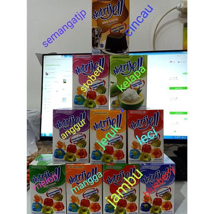 

Isi 10Gram Tepung Agar Jelly Powder Nutrijell Nutrijel Aneka Rasa