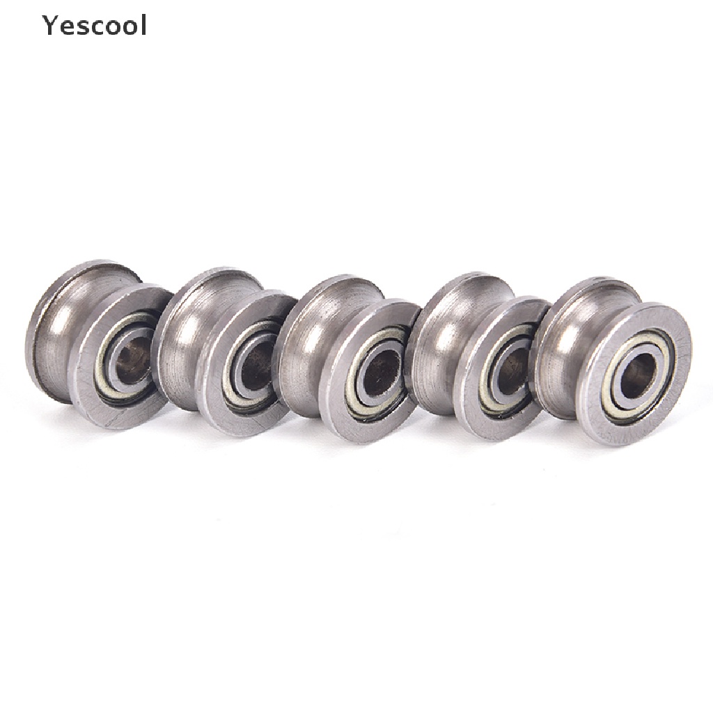 Yescool 10pcs U624ZZ bearing Bentuk U Ukuran 4x13 X 7mm Untuk Rel linear