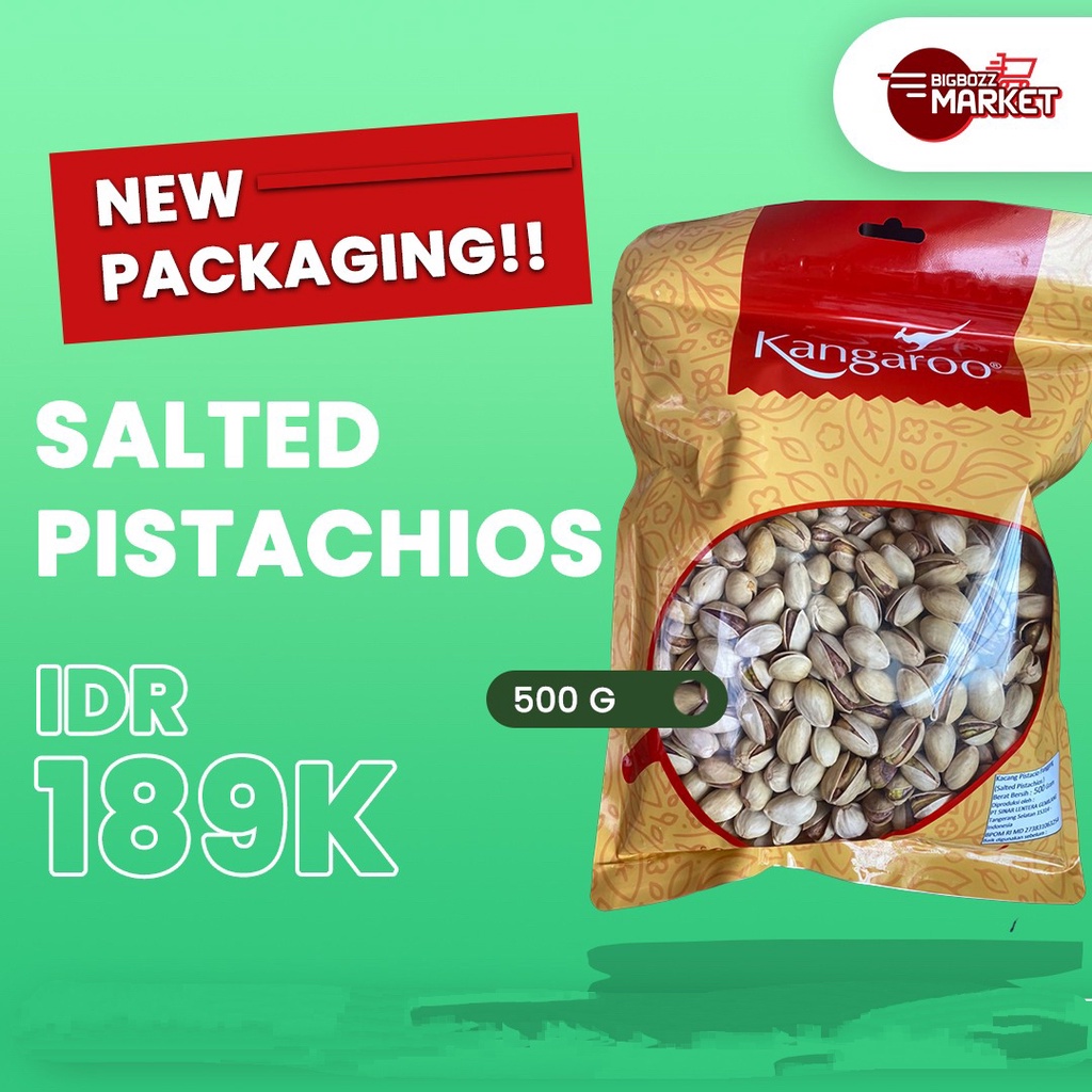 

KANGAROO SALTED PISTACHIOS 500 GRAM KACANG PANGGANG