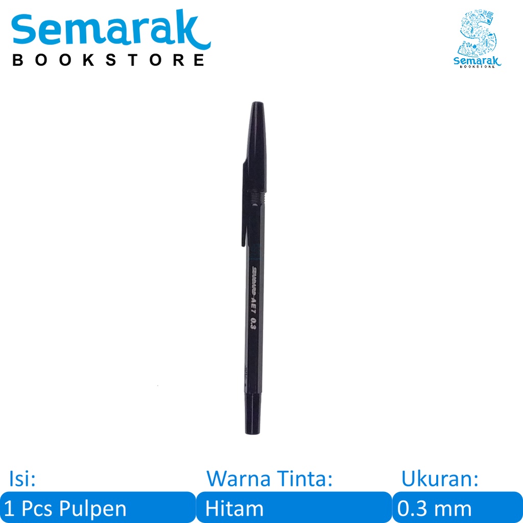 

Standard AE7 Pulpen Delta Tip 0.3 mm - Hitam