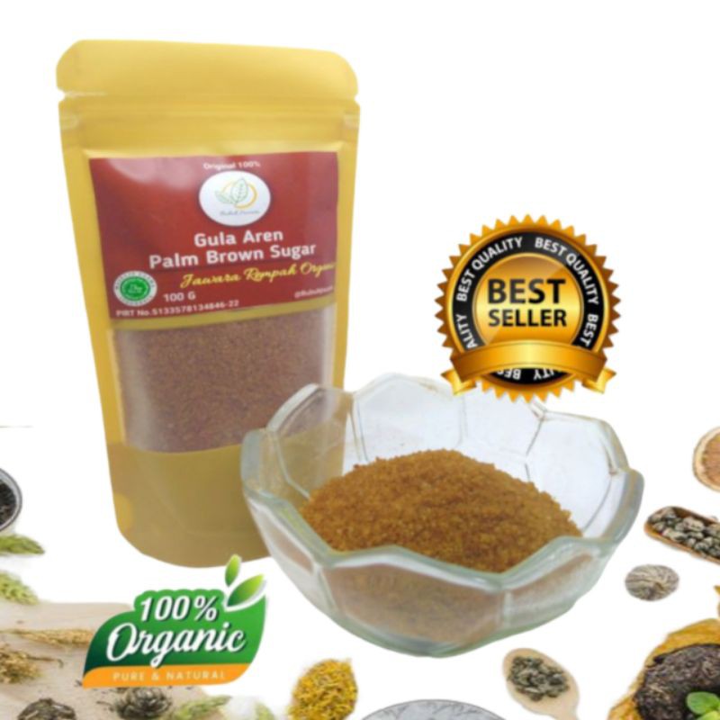 

Bubuk Gula Aren/Palm Sugar brown 100Gram