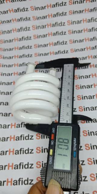 kaca lampu spiral 23w triband plus buble warp