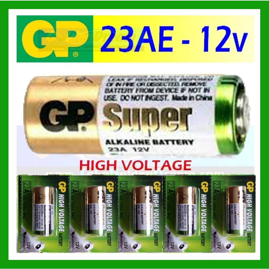 Jual Batre Battery Baterai Original Alkaline Gp 23ae A23 23a 12v High Voltage Remote Control 