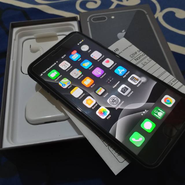 Iphone 8 Plus 64gb Ex Inter Second - Hitam