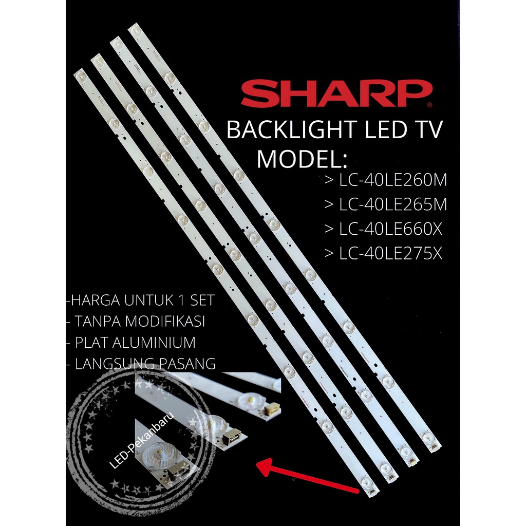 BACKLIGHT TV LED SHARP LC 40LE260 40LE265 40LE660 BL 40LE260M 40LE265M