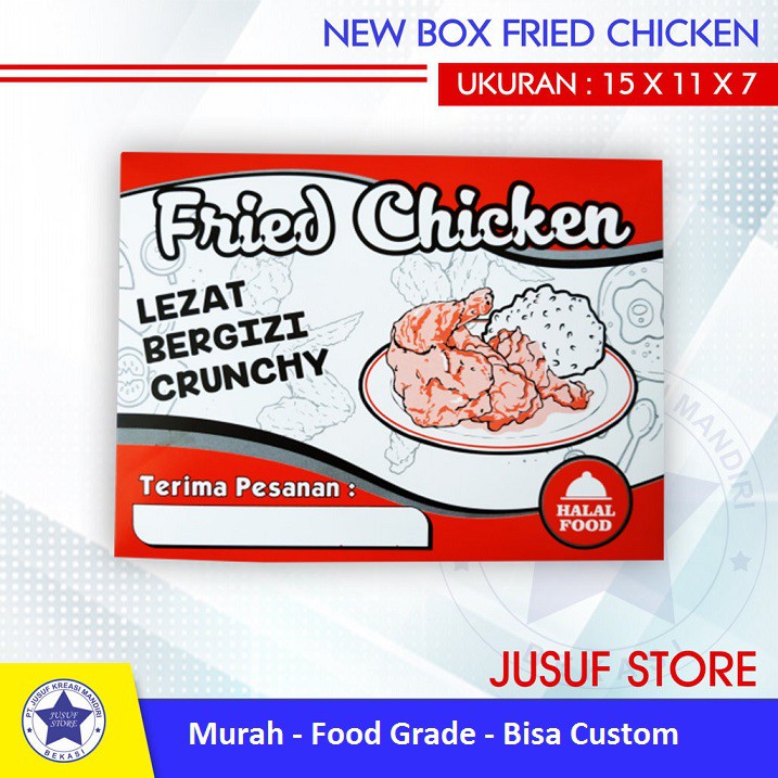 Box Nasi Dus Nasi Snack Box Box Ayam Goreng Box Fried Chicken 40pcs Shopee Indonesia