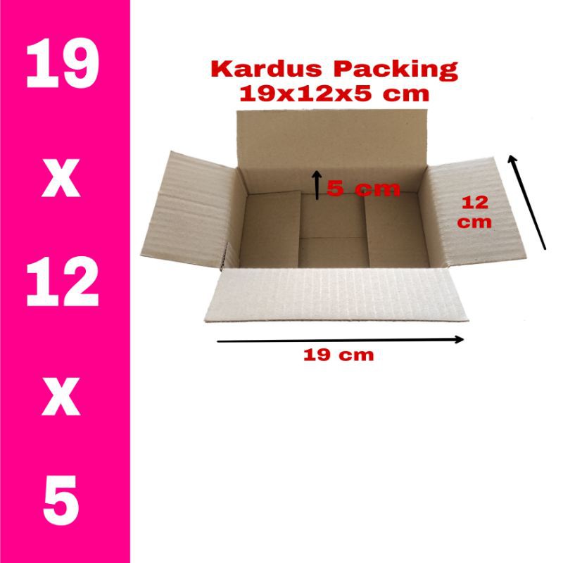 

Kardus Packing 19 x 12 x 5 cm