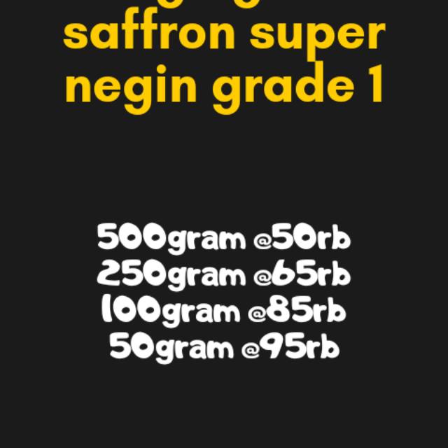 

Saffron super negin grosir/ecer/retail/dropship/ori/iran