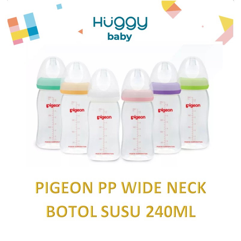 Pigeon Botol Susu SofTouch Peristaltic Plus Wide Neck 240ml