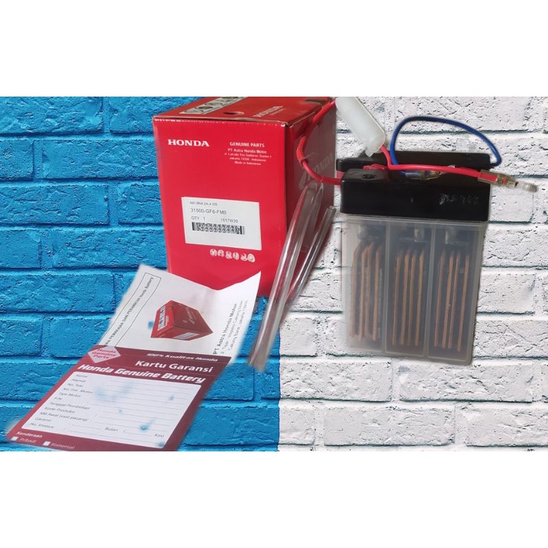 Aki/Accu Honda WIN, C70 6 volt Ori AHM