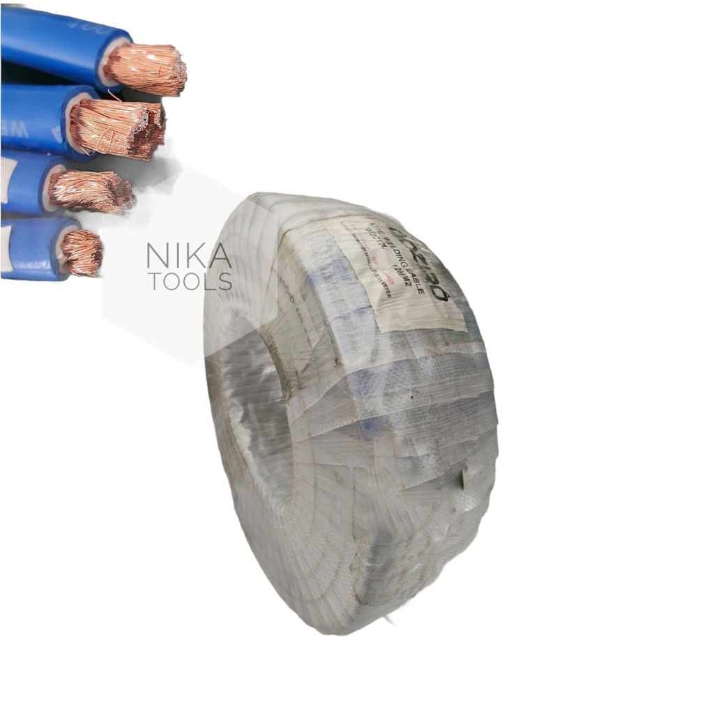 Kabel Las Biru 12mm Tembaga Welding Cable Copper Wire Doziro