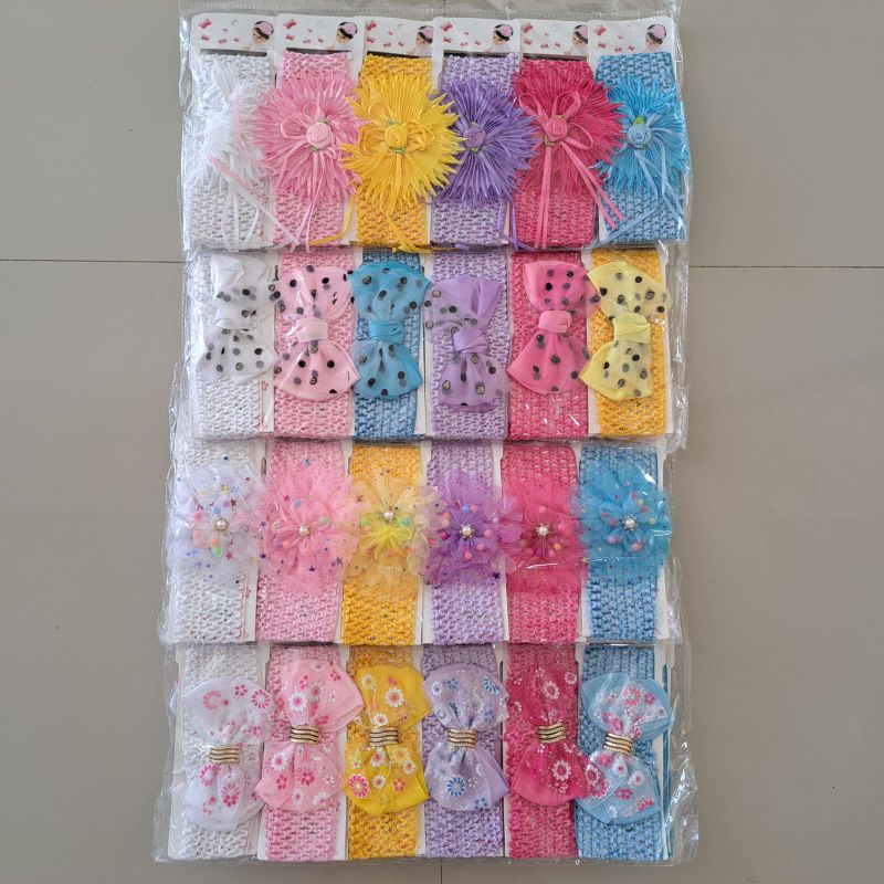 Bandana Bayi Jala Lebar 7cm Baby 12buah Kulakan Grosir