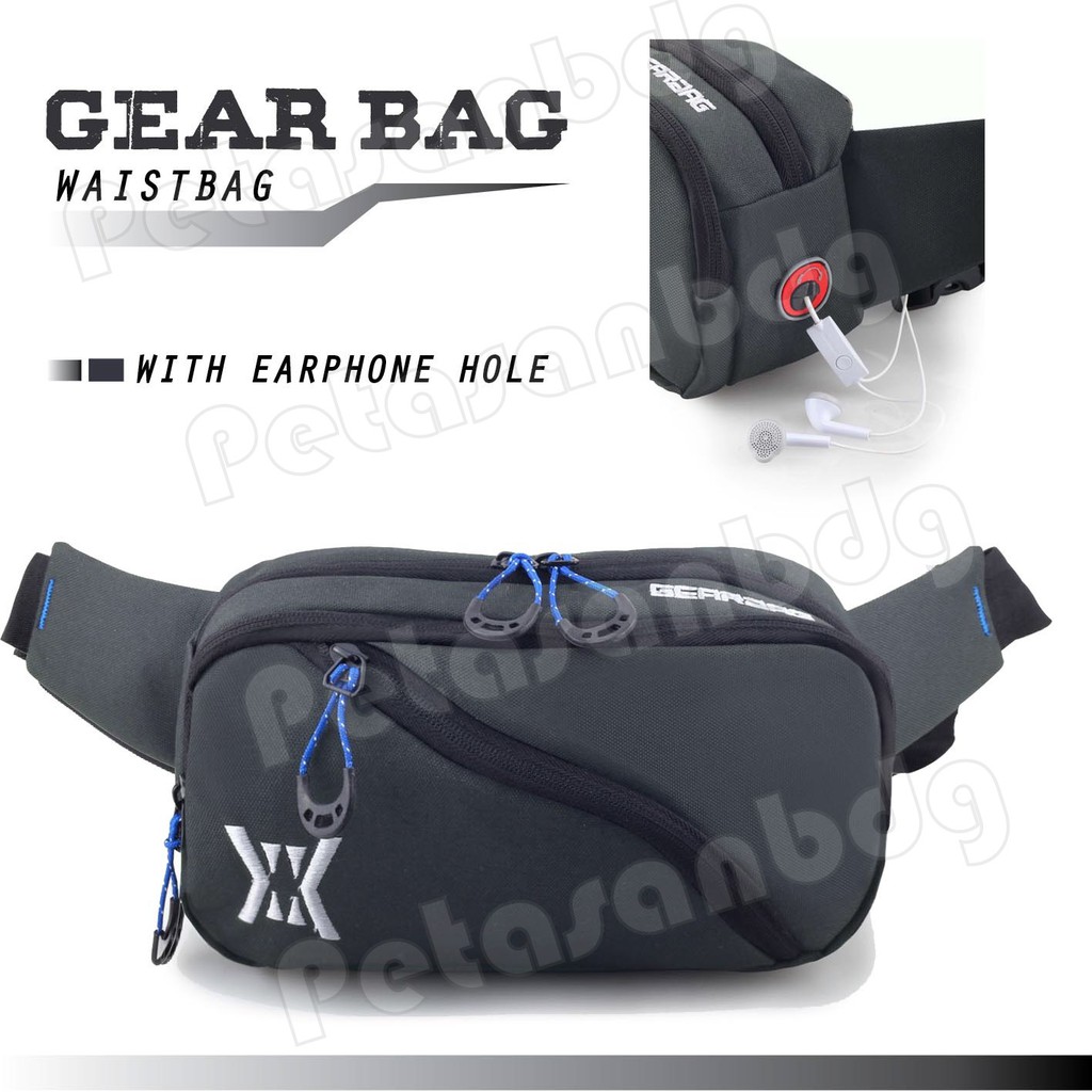 PTS -Tas Selempang Gear Bag X - Flash .PT Waistbag WITH EARPHONE HOLE -13084