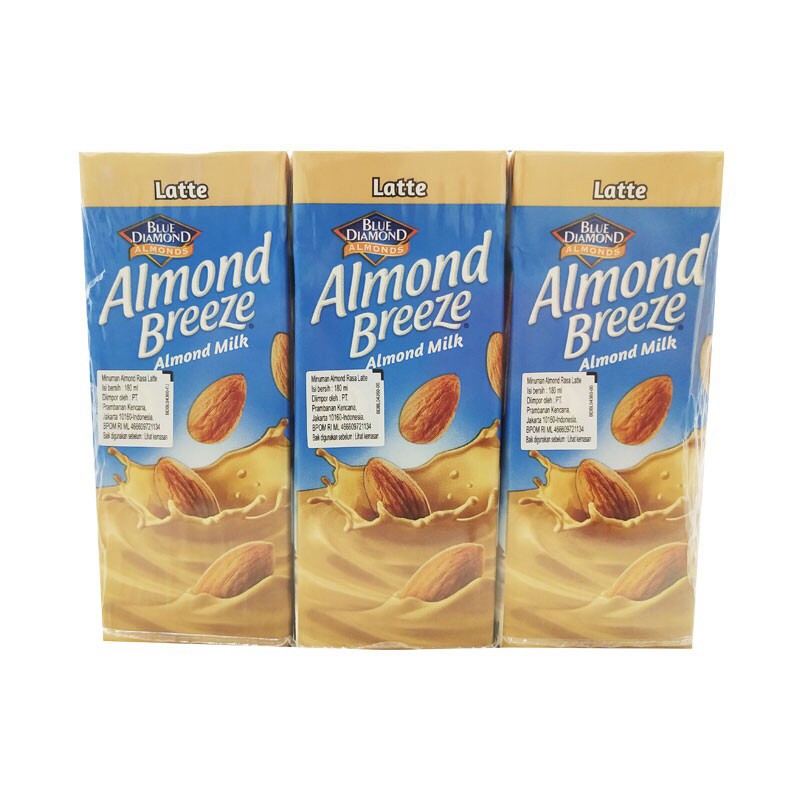 Susu Almond Blue Diamond Breeze 180 ml rasa Latte