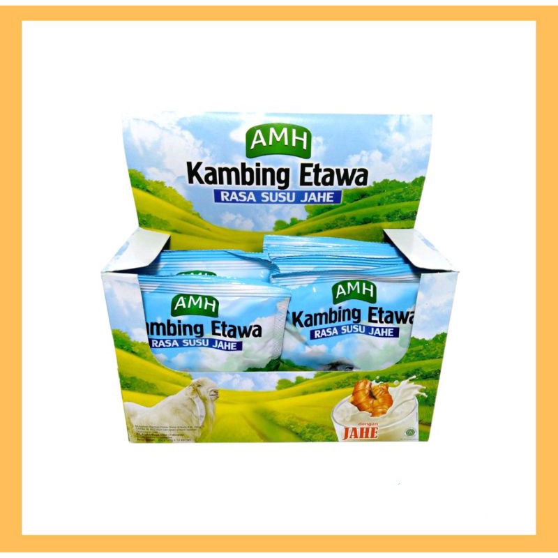 

AMH Susu Etawa AMH+Jahe | Per box isi 10 sachet @25gr