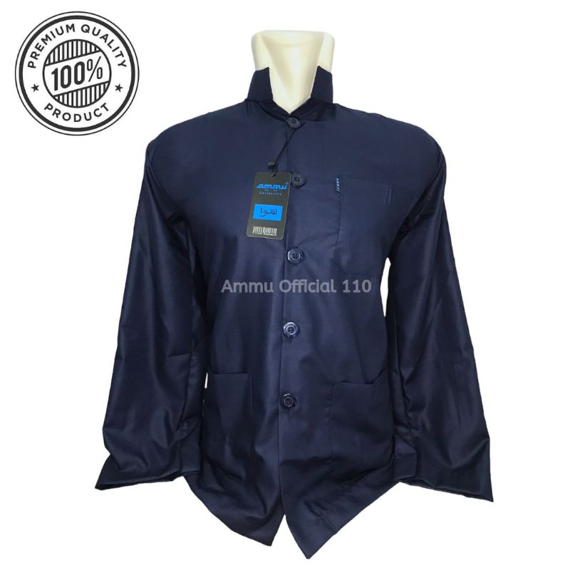 BAJU KOKO AMMU WARNA BIRU DONGKER/NAVY