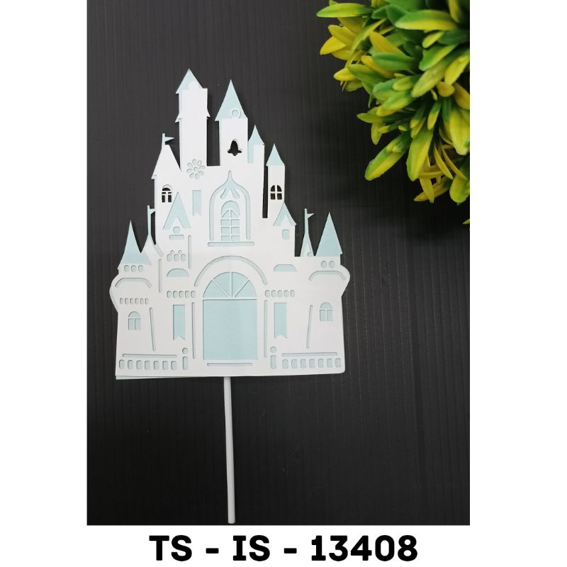 Cake Topper Kertas Hiasan Kue Istana Castle Princess / Cake Topper