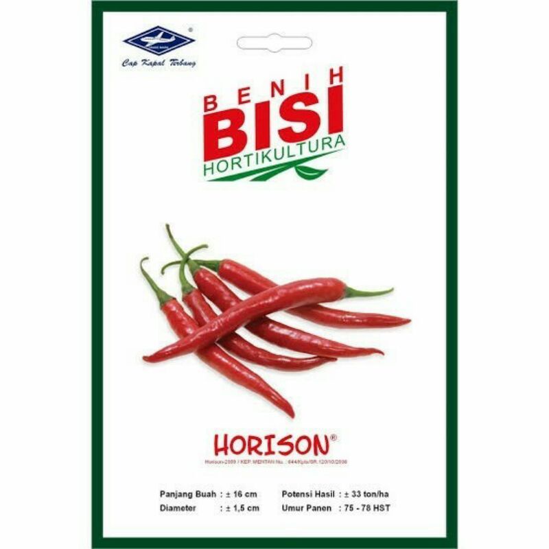 BIBIT CABAI MERAH BESAR BISI HORIZON 100 BIJI